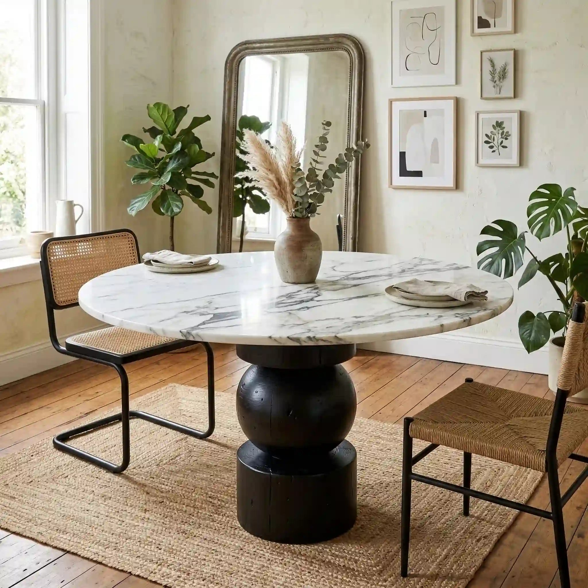 Ham Doğal Masif Geo Masa Ayağı - Evimlüks