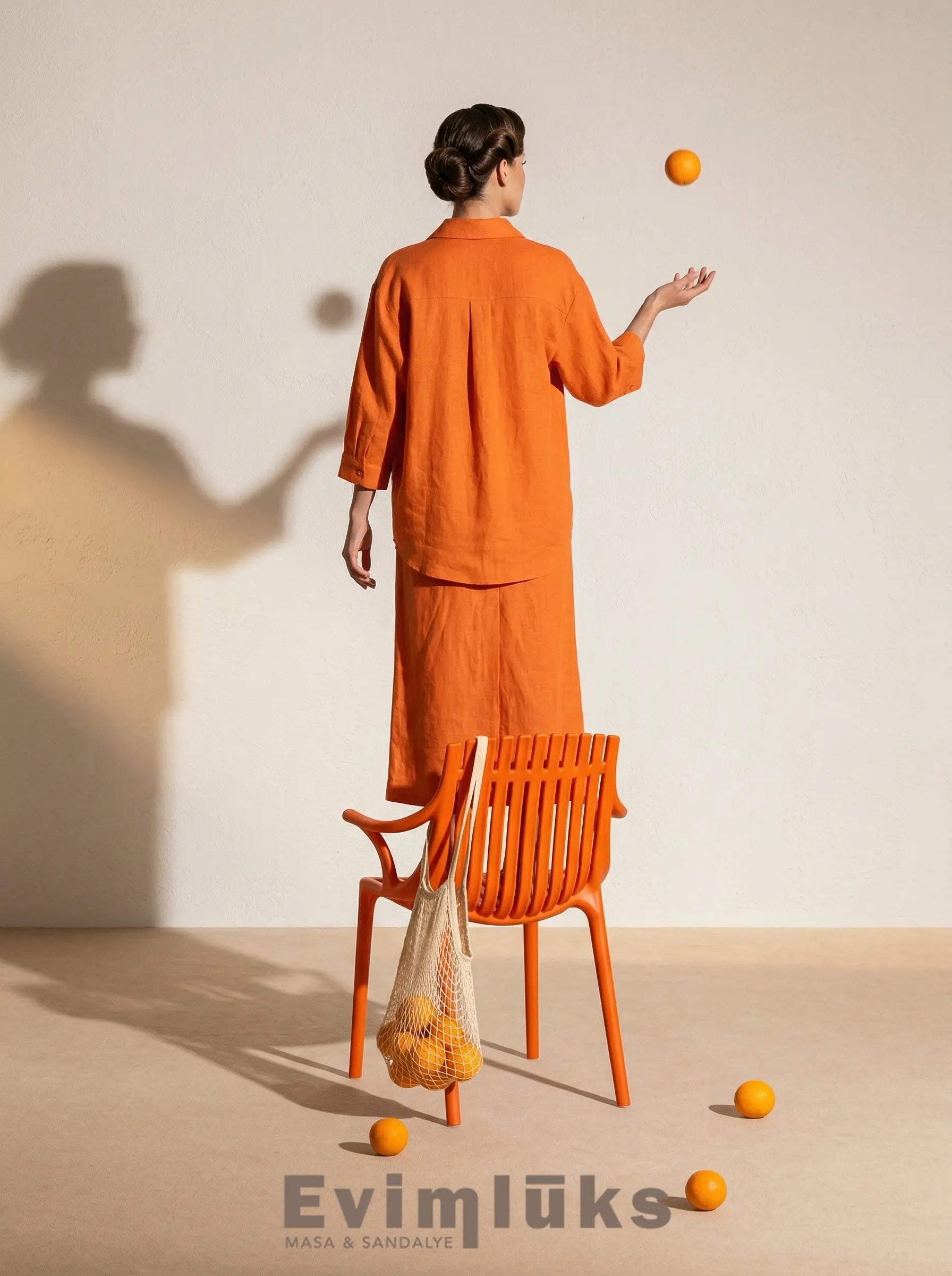 Toscana Kollu Modern Plastik Sandalye