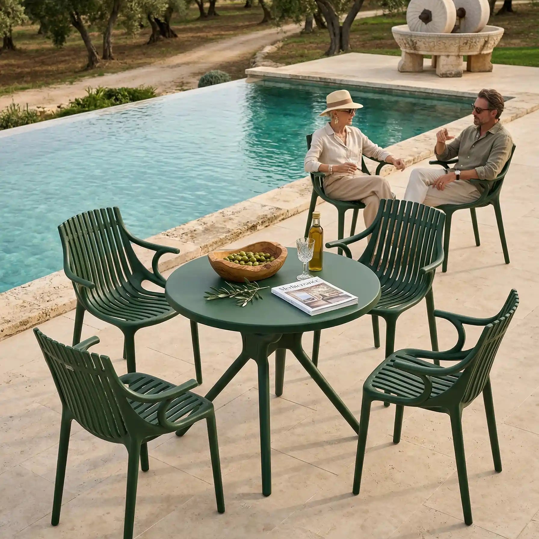 Kollu Monaco Modern Plastik Sandalye