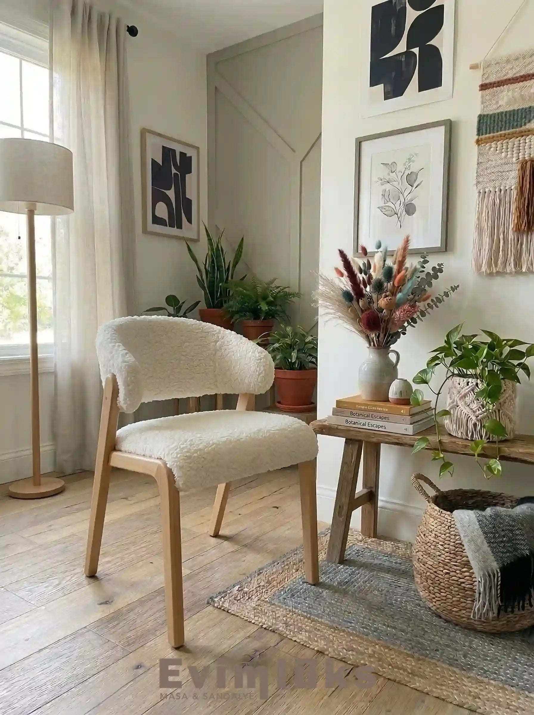Zendora Modern Ahşap Sandalye